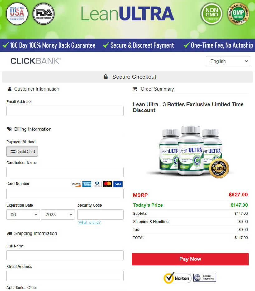 leanultra order form